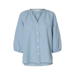 SELECTED Bluză 'Alberta' albastru / albastru marin