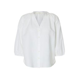 SELECTED Bluză 'SLFCleo-Alberta' alb