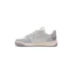 Ed Hardy Sneaker low 'Flammen' gri deschis / negru / alb