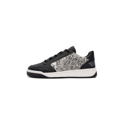 Ed Hardy Sneaker low 'Flammen' negru / alb