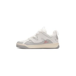 Ed Hardy Sneaker low 'Wave Over' gri / roșu / alb