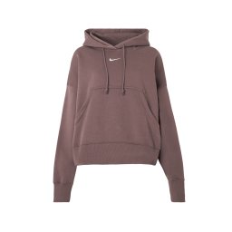 Nike Sportswear Bluză de molton 'PHNX FLC' maro / alb murdar