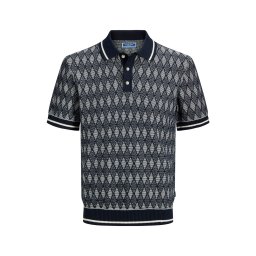 JACK & JONES Pulover 'JPRBLUZack' albastru noapte / alb