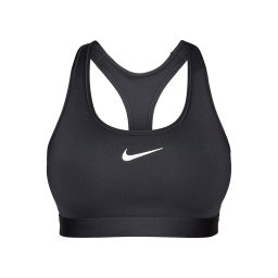 NIKE Sutien sport 'SWSH' negru / alb