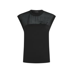 Karl Lagerfeld Tricou ' Signature ' negru