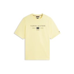 Tommy Hilfiger Big & Tall Tricou 'BRAND LOVE' albastru marin / galben deschis