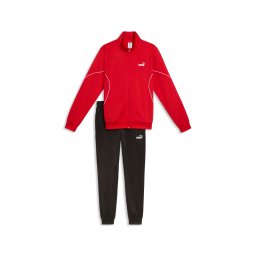 PUMA Costum de trening roșu / negru / alb