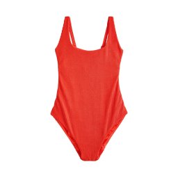 Next Costum de baie întreg roșu orange