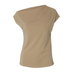 SELECTED Tricou 'SLFMOLLY' maro deschis