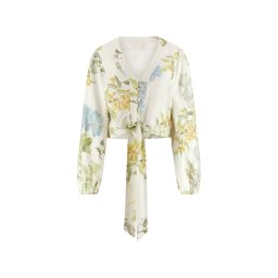 GUESS Bluză 'Shirley' albastru deschis / oliv / verde pastel / alb
