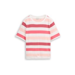 TOM TAILOR Tricou corai / roz / roz închis / alb