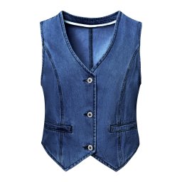Imily Bela Vestă albastru denim