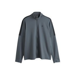 Next Bluză cu fermoar sport gri grafit / negru