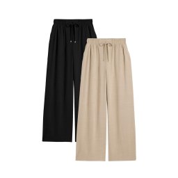 Lipsy Pantaloni bej / negru