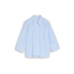 TOM TAILOR Bluză albastru deschis / alb