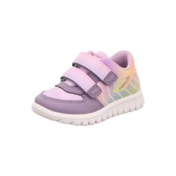 SUPERFIT Sneaker 'Sport7 Mini' galben deschis / mov prună / mov liliachiu / roz