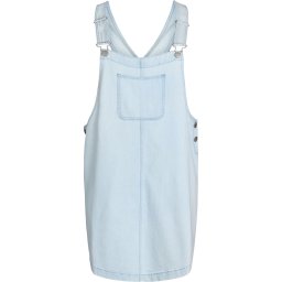 Zizzi Salopetă rochie scurtă 'Jtali' albastru deschis / alb