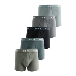 Next Boxeri albastru fumuriu / cyan / gri piatră / oliv / negru
