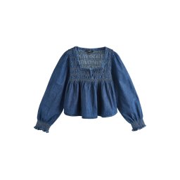 Next Bluză albastru denim