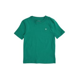 Calvin Klein Jeans Tricou verde smarald / alb