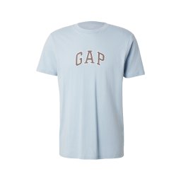 GAP Tricou albastru deschis / maro / alb