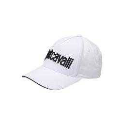 Just Cavalli Șapcă negru / alb