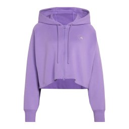 ADIDAS BY STELLA MCCARTNEY Bluză cu fermoar sport gri deschis / mov lavandă