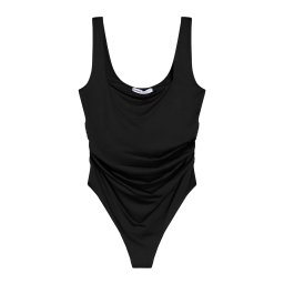 Bershka Tricou body negru
