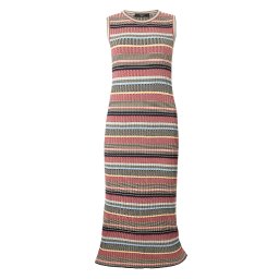 Weekend Max Mara Rochie tricotat 'SNOB' galben pastel / verde pastel / roșu burgundy / negru