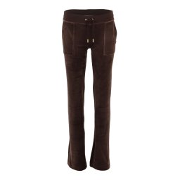 Juicy Couture Tall Pantaloni 'DEL RAY' ciocolatiu