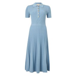 MICHAEL Michael Kors Rochie tricotat 'FIT N FLARE' azuriu