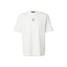 ARMANI EXCHANGE Tricou negru / alb murdar