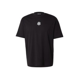 ARMANI EXCHANGE Tricou gri grafit / negru / alb