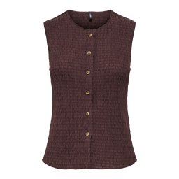 ONLY Vestă 'ONLILSE' roşu închis