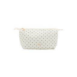 MANGO Geantă de cosmetice 'DOTTY' negru / alb murdar