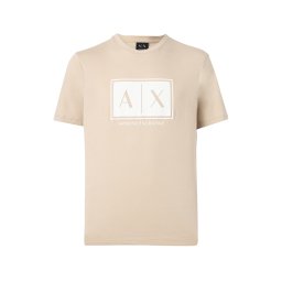 ARMANI EXCHANGE Tricou alb kitt / alb