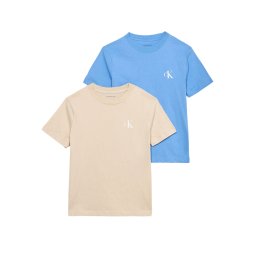 Calvin Klein Jeans Tricou bej / azur / alb