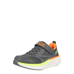SKECHERS Sneaker 'GO RUN ELEVATE 2.0 - FIND MY' gri metalic / verde neon / portocaliu neon