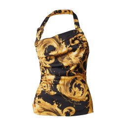 Versace Jeans Couture Top maro / galben auriu / negru