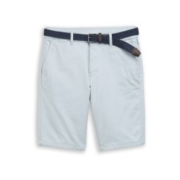 TOM TAILOR Pantaloni eleganți albastru deschis / alb