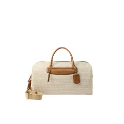 MICHAEL Michael Kors Geantă de weekend ecru / maro caramel