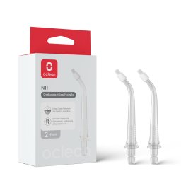Set 2 capete ortodontice Oclean N11, compatibil cu W10, Curatare profunda, Transparent