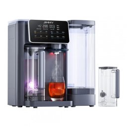 Purificator apa prin osmoza inversa JIMMY R9, 2200W, 5l, Afisaj tactil LED, Protectie copii, Lumină UV, 6 setari volum, 7 setari temperatura, Gri