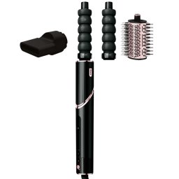 Uscator si styler pentru par 3in1 Shark FlexStyle HD426EU, 1650 W, 3 viteze, 3 temperaturi, Infasurare si fixare automata a buclelor Coanda, Uscare, Indreptare, Negru