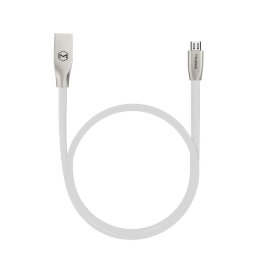 Mcdodo Cablu Zn-Link Silver MicroUSB White (1.5m, 2.4A max)-T.Verde 0.1 lei/buc