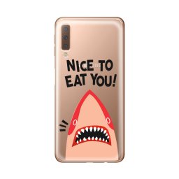 Husa Lemontti Husa Silicon Art Samsung Galaxy A7 (2018) Nice To Eat You