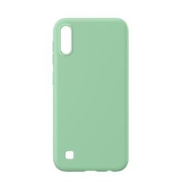Husa Lemontti Husa Silicon Soft Slim Samsung Galaxy A10 Green (material mat si fin, captusit cu microfibra)