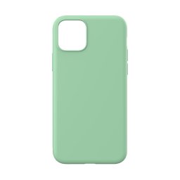 Husa Lemontti Husa Silicon Soft Slim iPhone 11 Pro Max Green (material mat si fin, captusit cu microfibra)