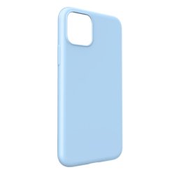 Husa Lemontti Husa Silicon Soft Slim iPhone 11 Pro Max Ocean Blue (material mat si fin, captusit cu microfibra)
