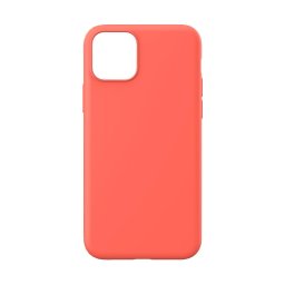 Husa Lemontti Husa Silicon Soft Slim iPhone 11 Pro Max Orange (material mat si fin, captusit cu microfibra)